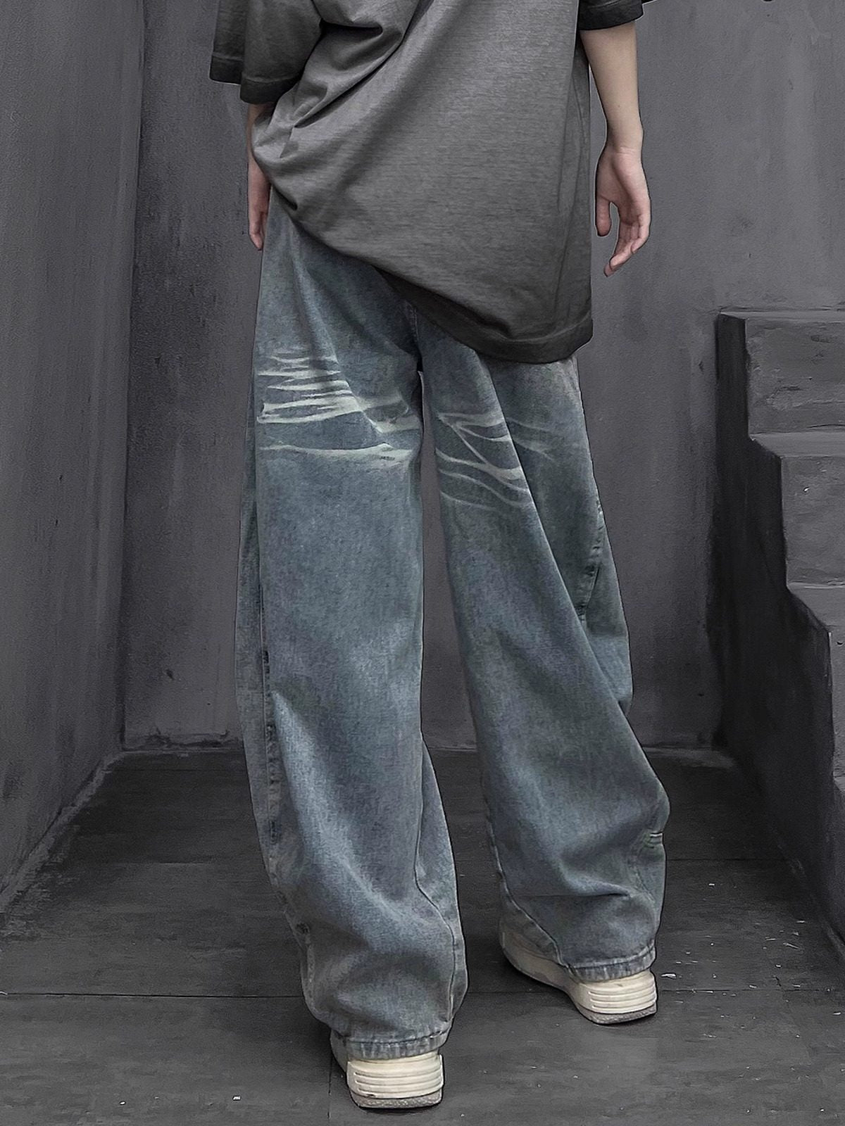 Mヴィンテージストレートデニムパンツ(AVN012)