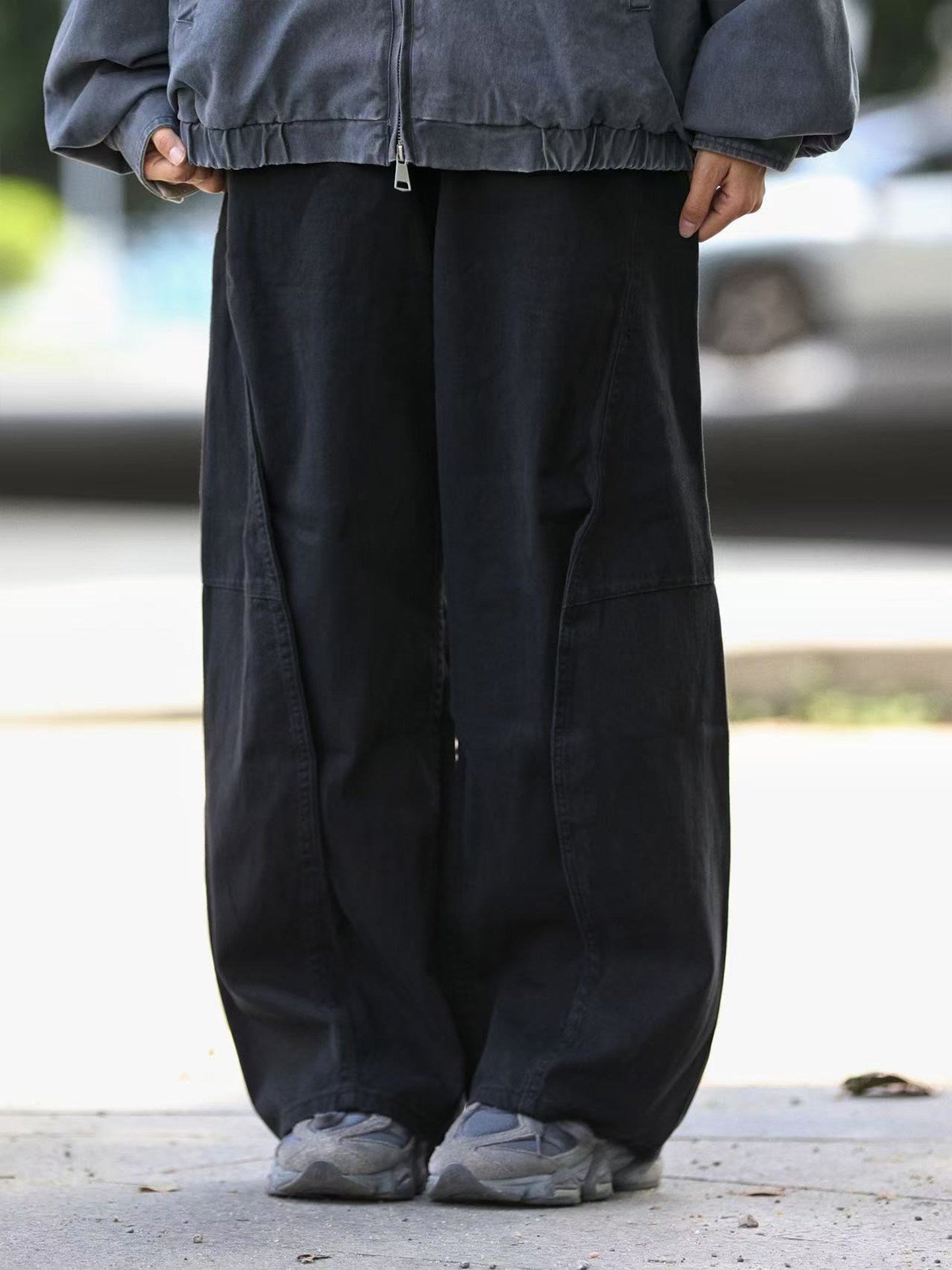 日系ヴィンテージ重厚ワイド弯刀パンツ（CZ401）