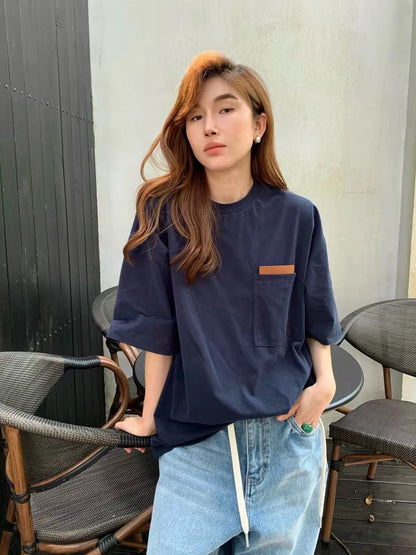 無地ゆったり半袖Tシャツ（AVN021）