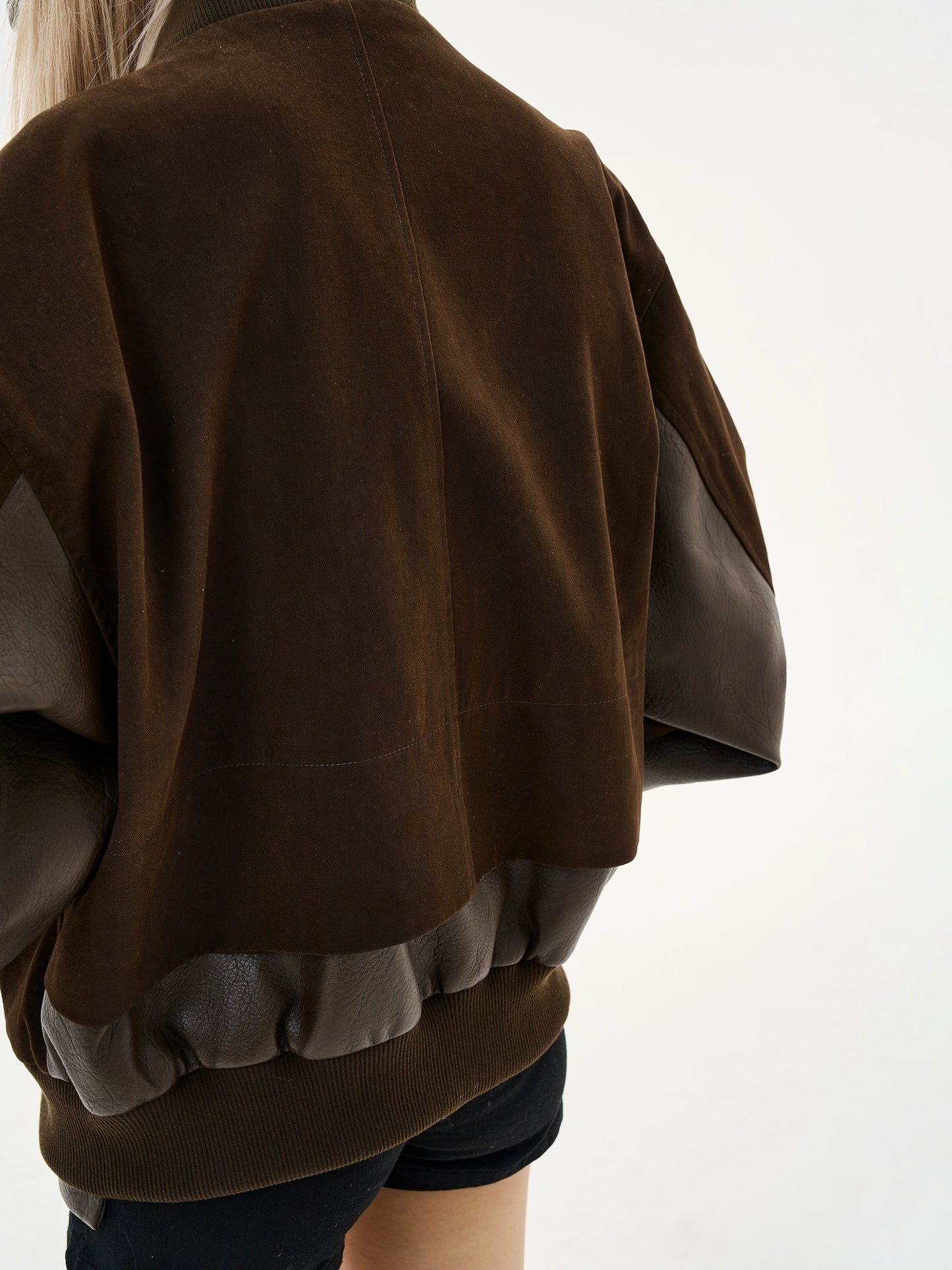 アメリカンレトロヘビーウェイトレザー切替ジャケット(HU595)