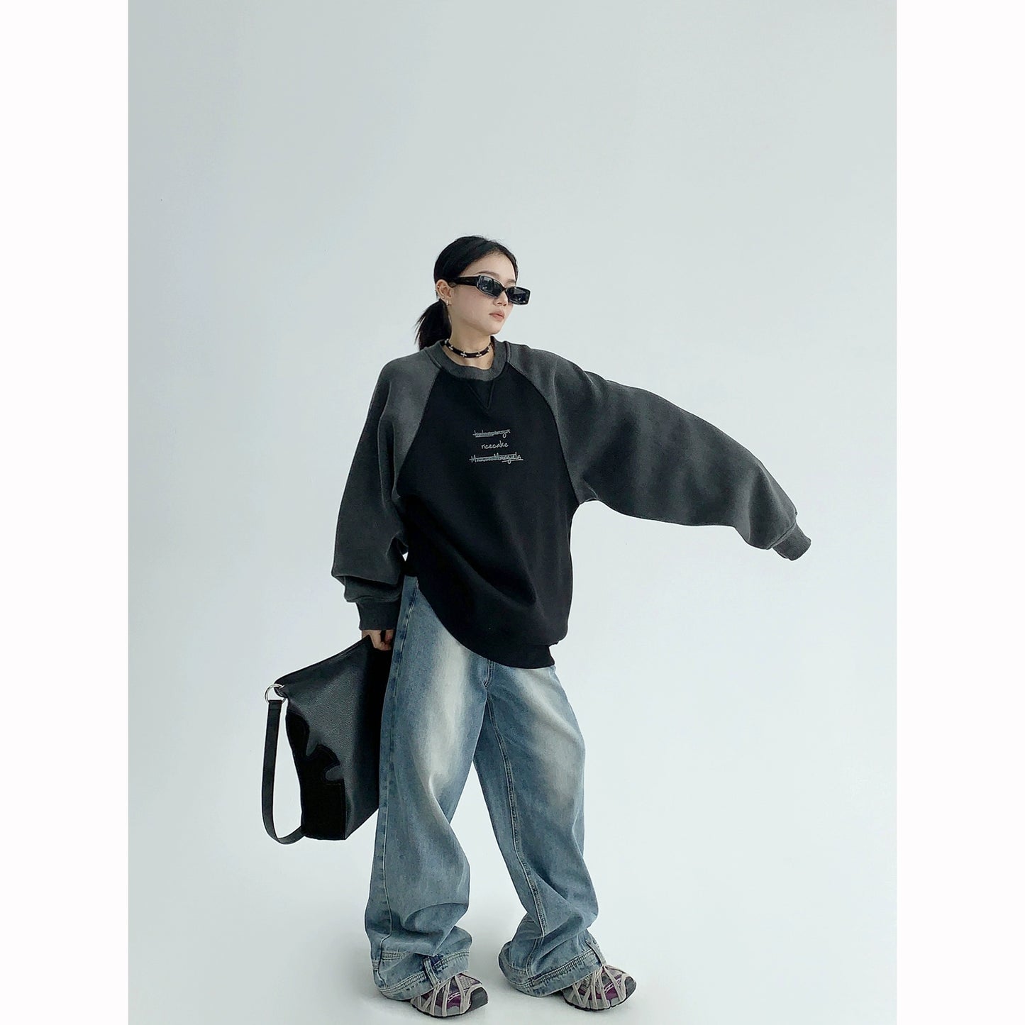 ヴィンテージ裏起毛スウェット｜冬のストリートスタイル(HU077)