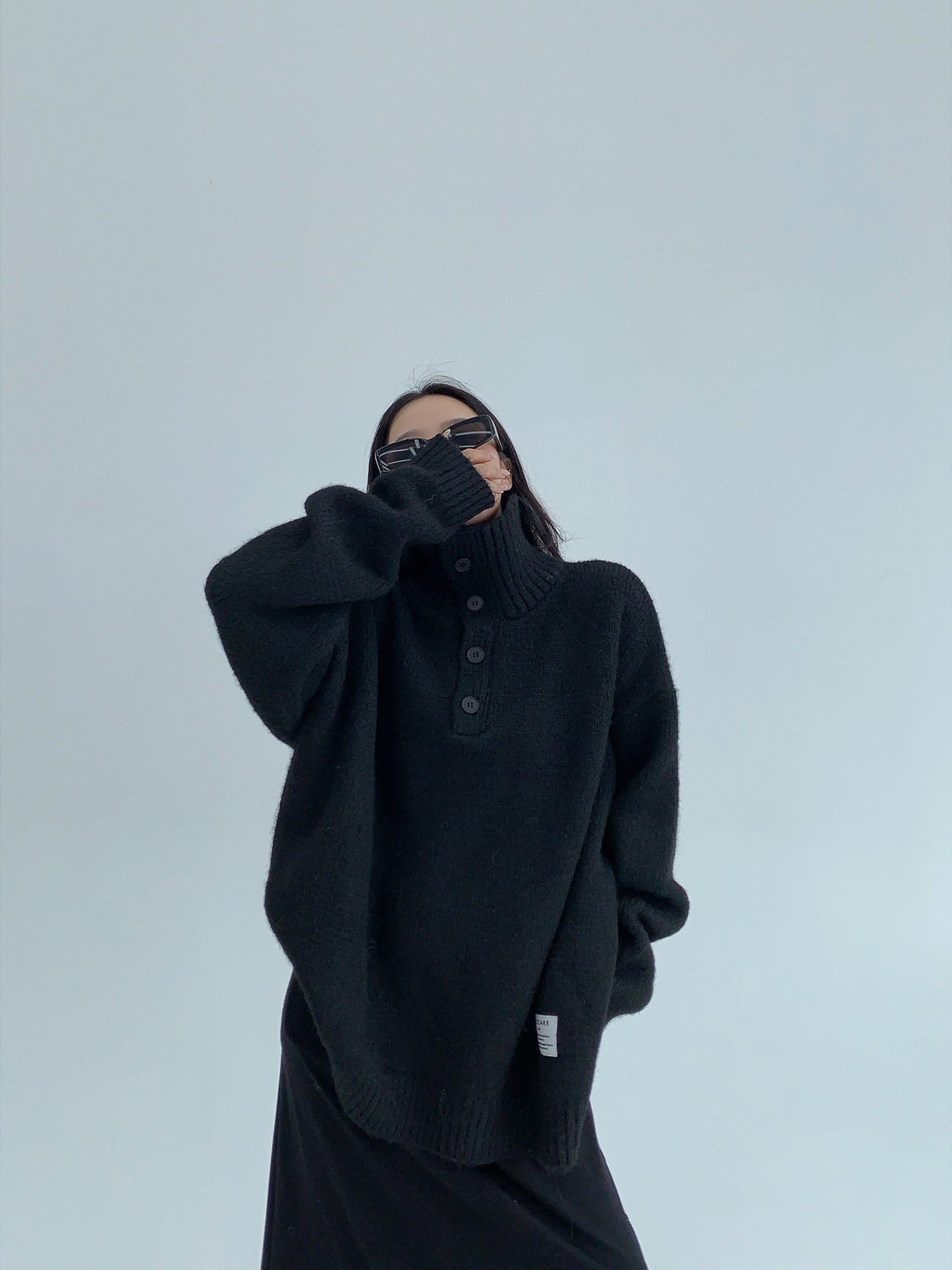 加厚ハイネックニット（AVN051）