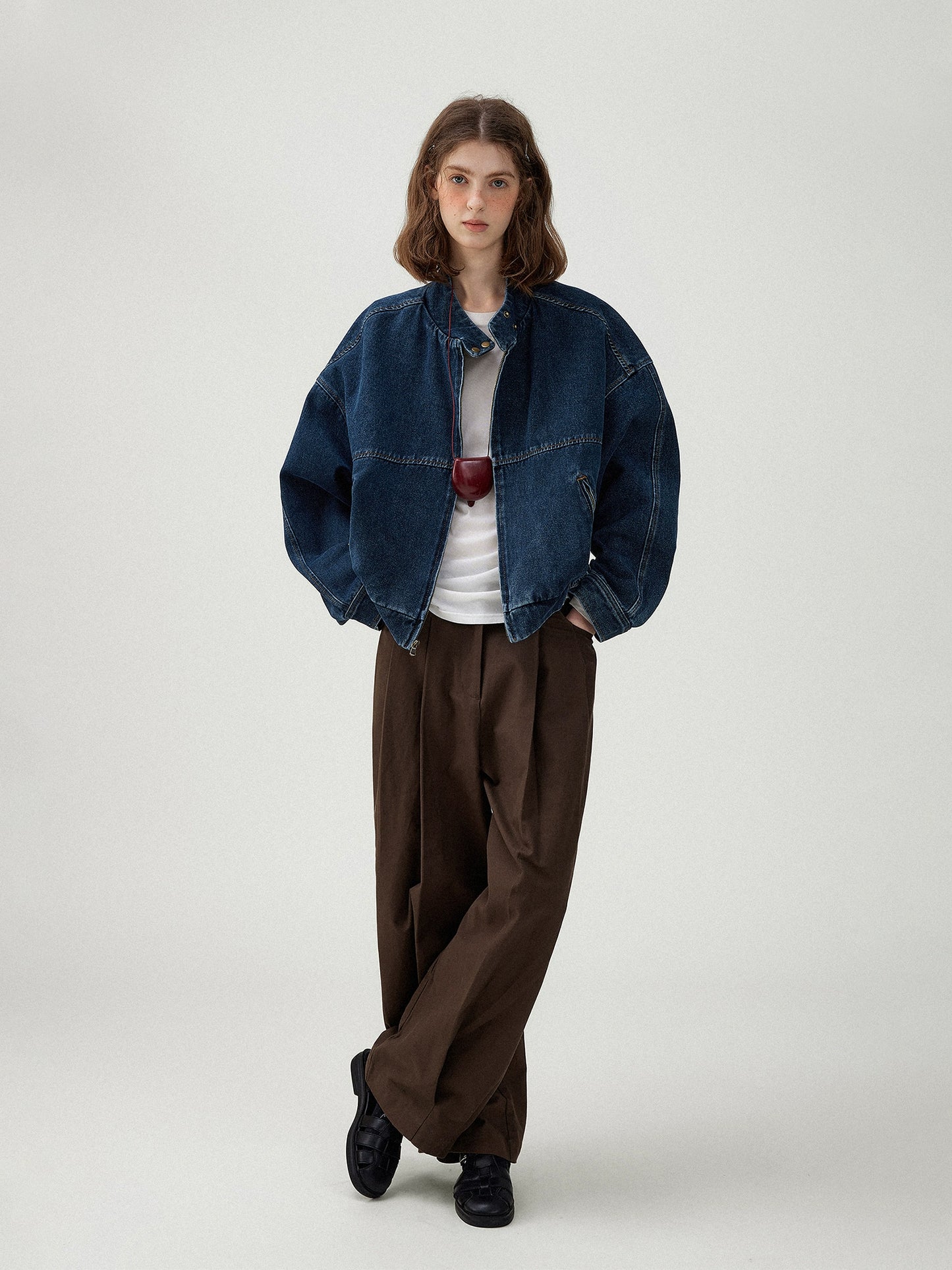 北欧ヴィンテージウォッシュデニムジャケット(TG22LD)