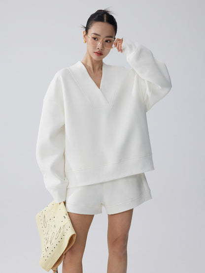 Vネックリブセットアップ（別売り）(MF278)