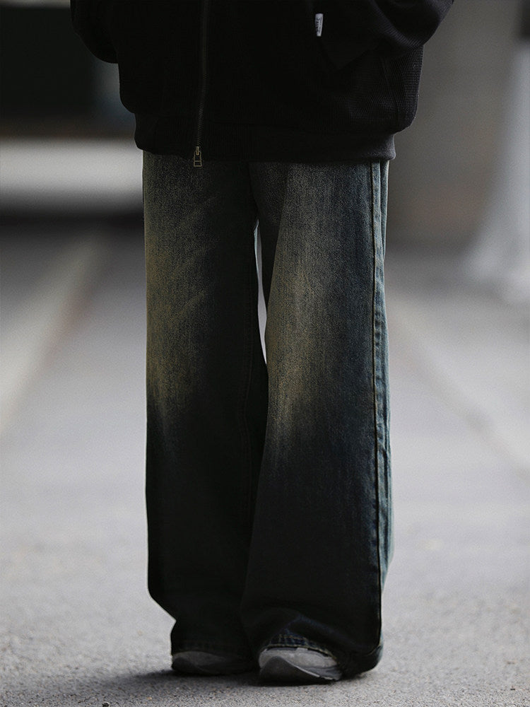 美式ヴィンテージ・ウォッシュワイドデニム（CZ402）