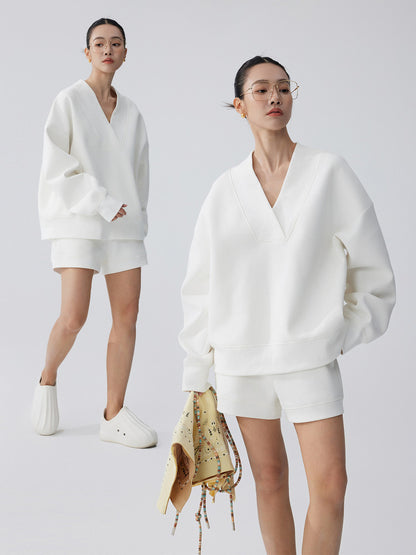 Vネックリブセットアップ（別売り）(MF278)