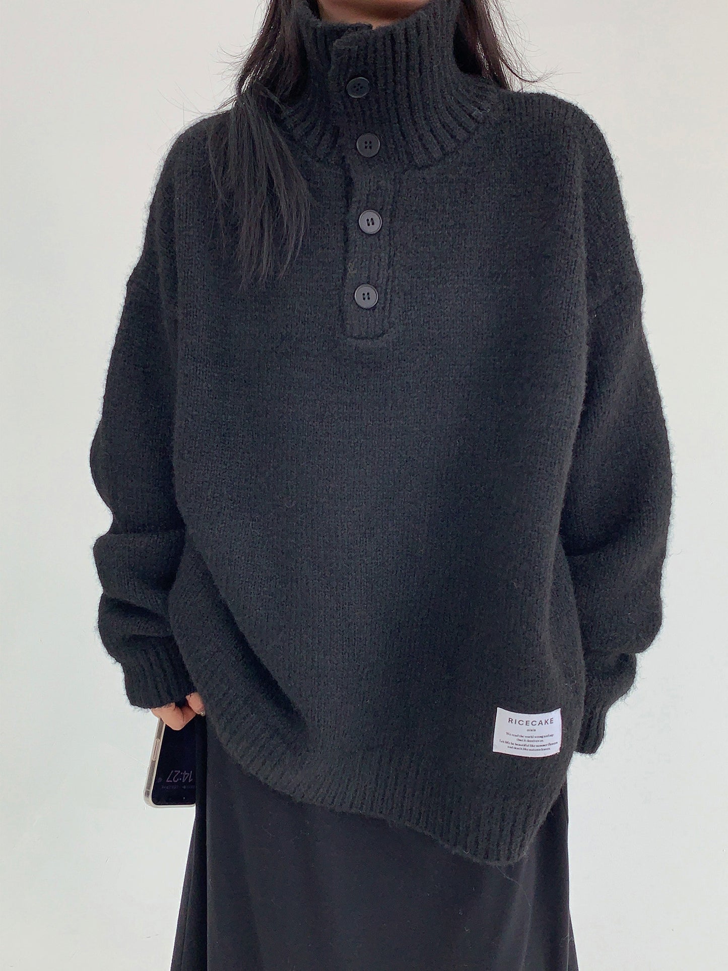 加厚ハイネックニット（AVN051）