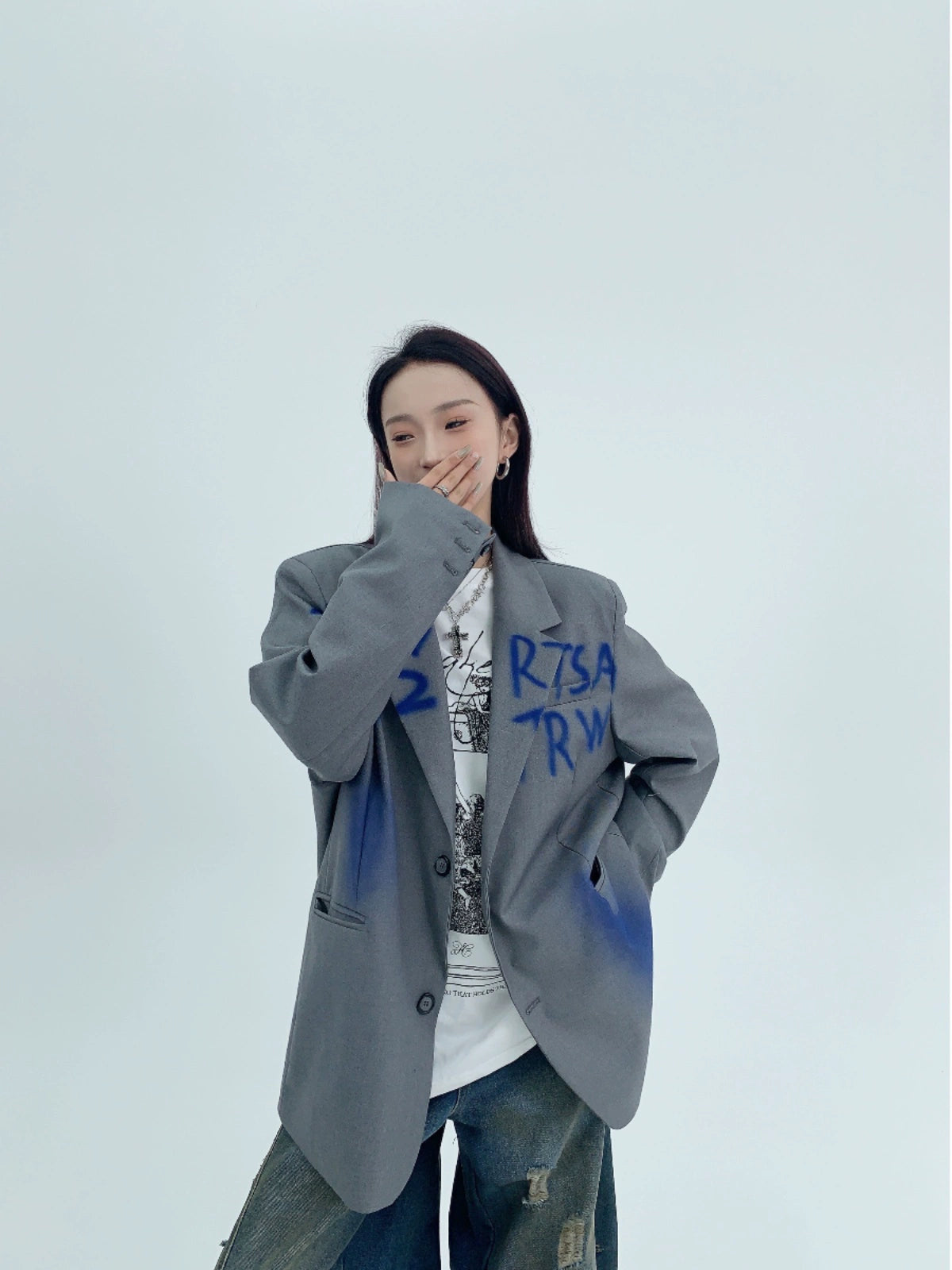 ハンドグラフィティオーバージャケット(CZ005)