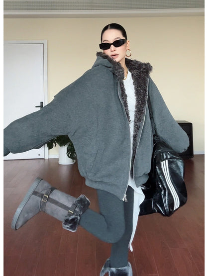 ふわもこ裏地×重厚感のあるビッグシルエット(CZ030)