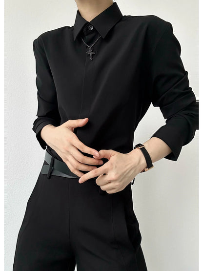 上品モード 長袖シャツ(HU294)