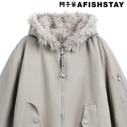 両面ボア×重厚中綿フードジャケット（CZ033）