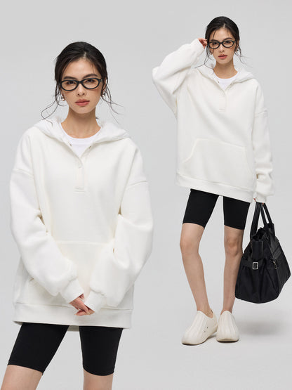 冬季フード切替 オーバーサイズ スウェット（AVN034）