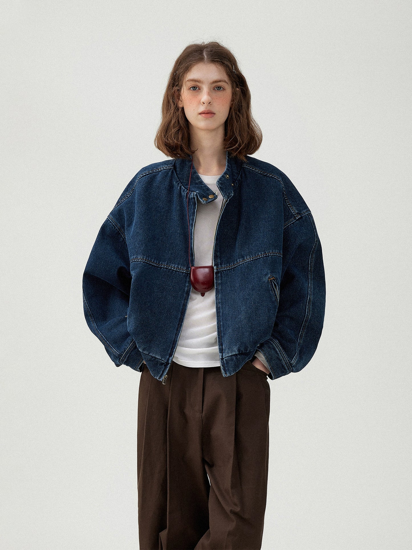 北欧ヴィンテージウォッシュデニムジャケット(TG22LD)