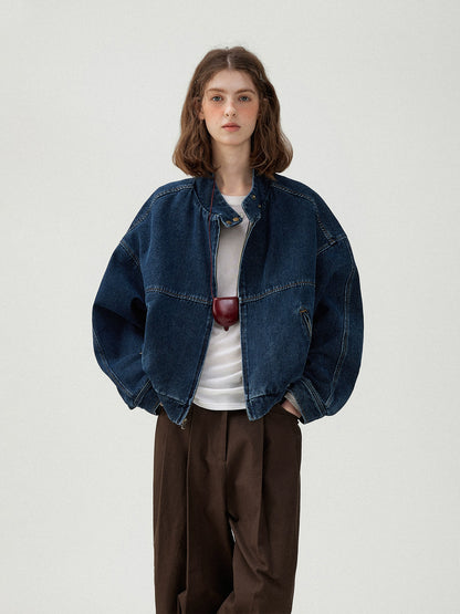 北欧ヴィンテージウォッシュデニムジャケット(TG22LD)