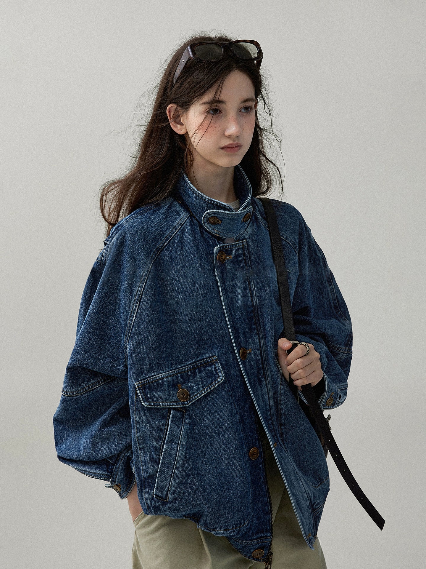 北欧ヴィンテージウォッシュデニムジャケット(TG22LD)