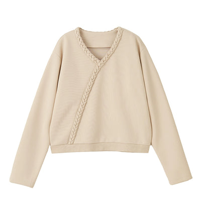 Vネックカーディガン×ワイドパンツ(CZ225)