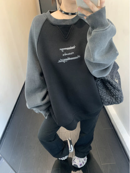 ヴィンテージ裏起毛スウェット｜冬のストリートスタイル(HU077)