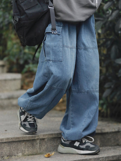 ヴィンテージ極太ストレートデニムパンツ（CZ222）