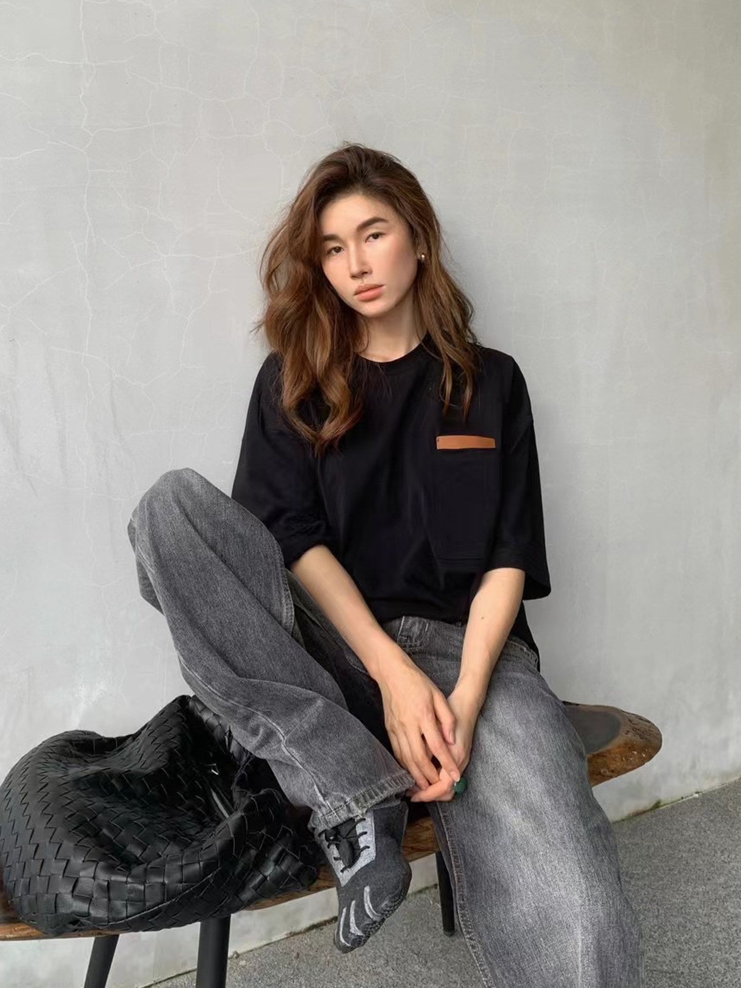 無地ゆったり半袖Tシャツ（AVN021）