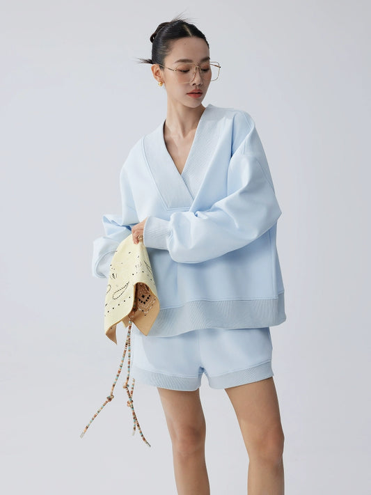 Vネックリブセットアップ（別売り）(MF278)