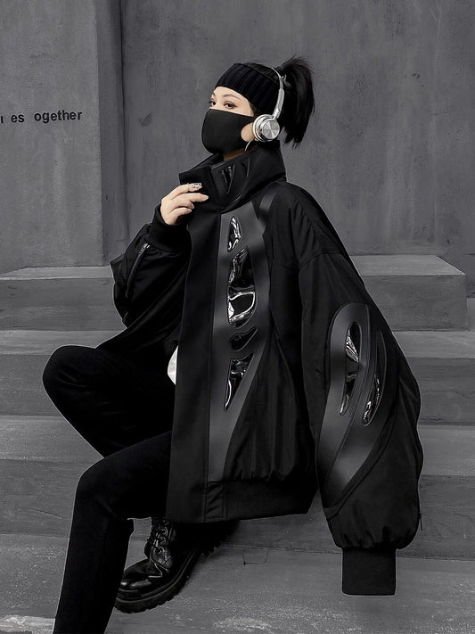 黒色ダウンジャケット（HU098）