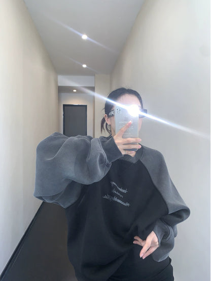 ヴィンテージ裏起毛スウェット｜冬のストリートスタイル(HU077)