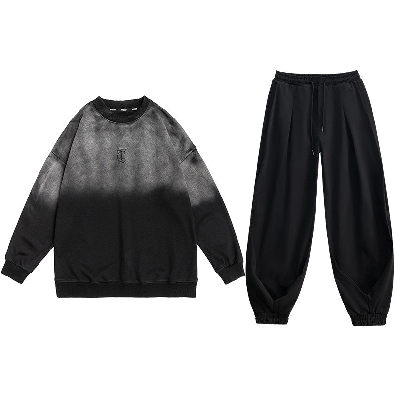 Mクールモード・ブラックグラデーション（スウェット＋ワイドパンツ）（AVN002）