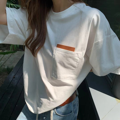 無地ゆったり半袖Tシャツ（AVN021）