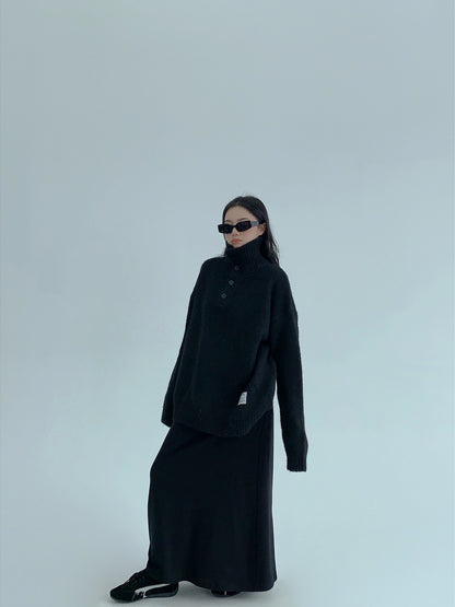 加厚ハイネックニット（AVN051）