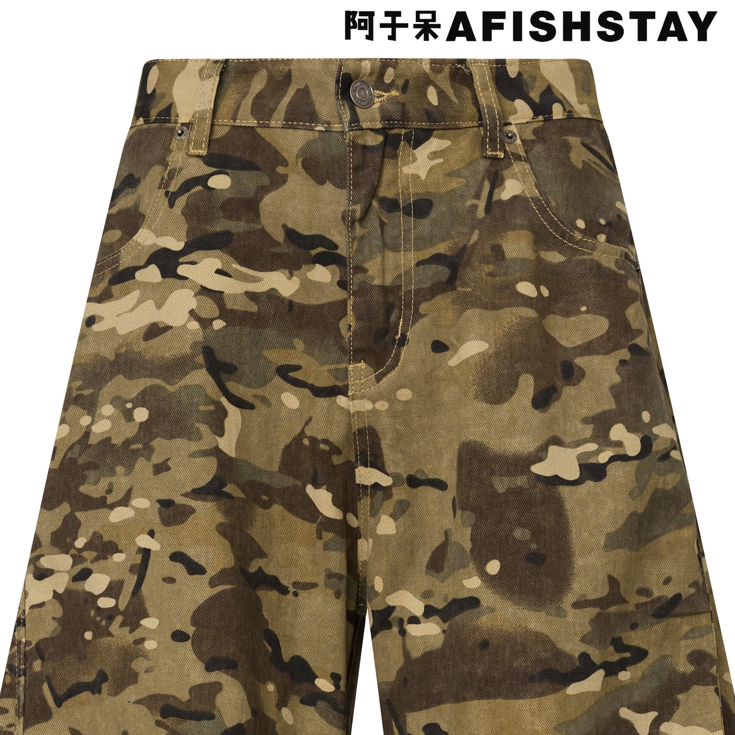 日系ヴィンテージ重厚ワイド弯刀パンツ（CZ401）