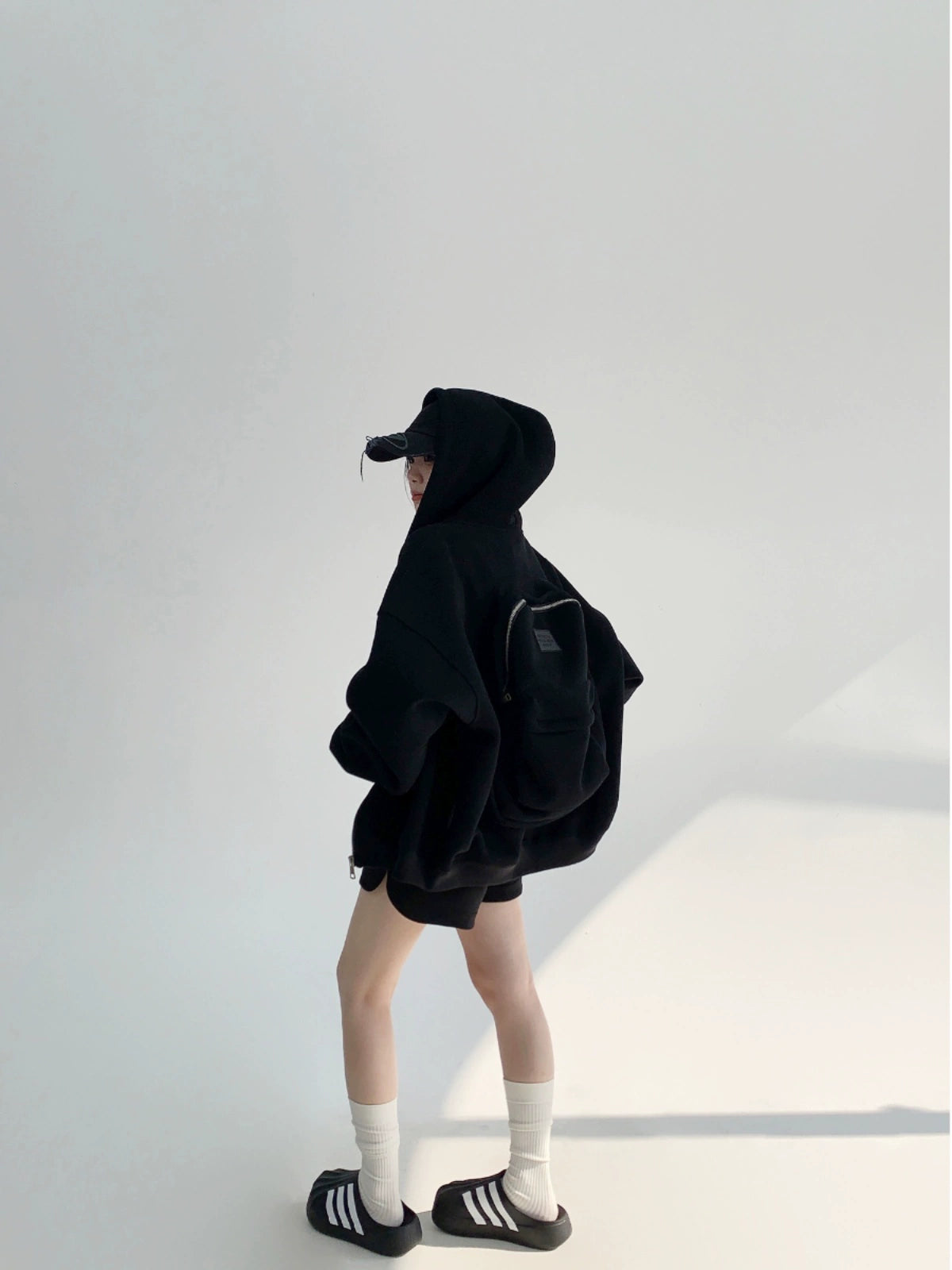 バックパックデザインフーディジャケット(HU290)