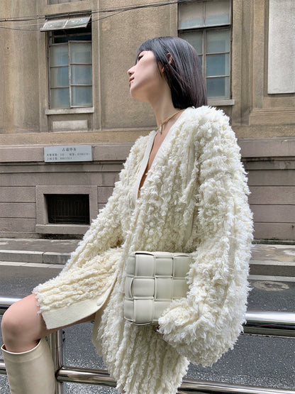 北極ふわもこボア・ビッグシルエットコート(MF945)