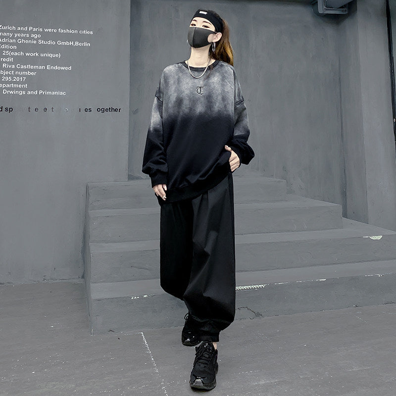 Mクールモード・ブラックグラデーション（スウェット＋ワイドパンツ）（AVN002）