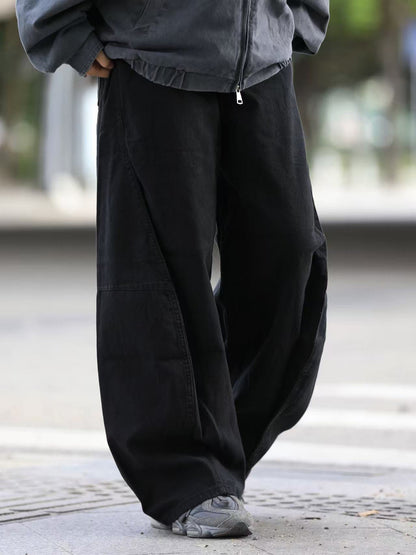 日系ヴィンテージ重厚ワイド弯刀パンツ（CZ401）
