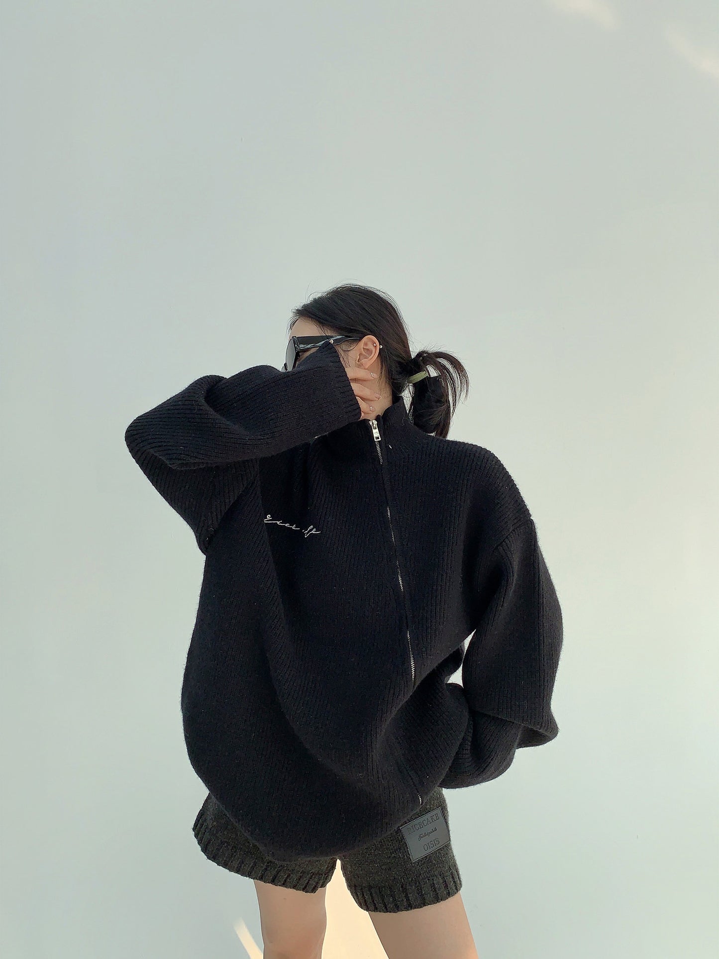 オーバーサイズニットカーディガン（AVN052）