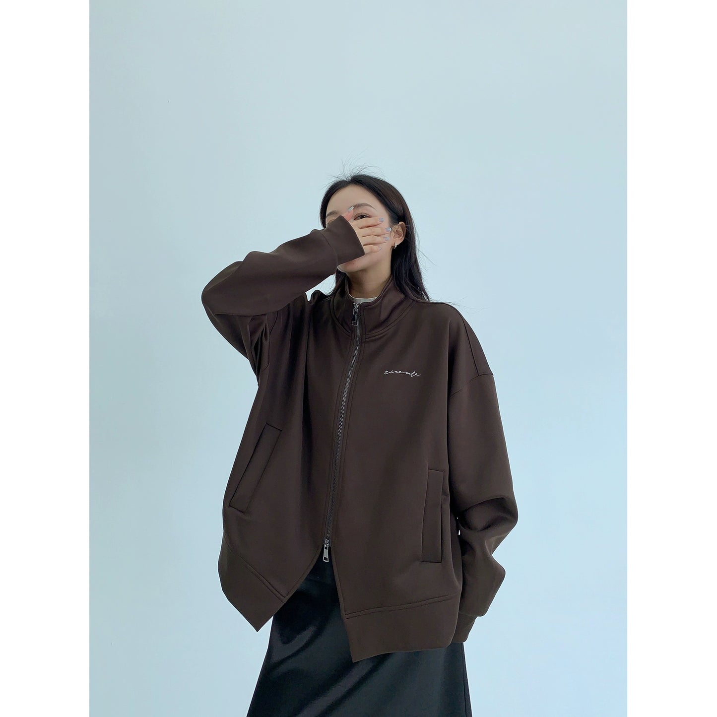 美式ヴィンテージ立領リラックスジャケット(HU940)