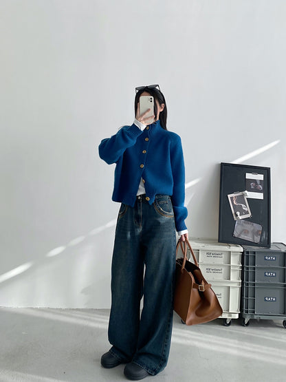 ソフトニット ニットカーディガン（AVN042）