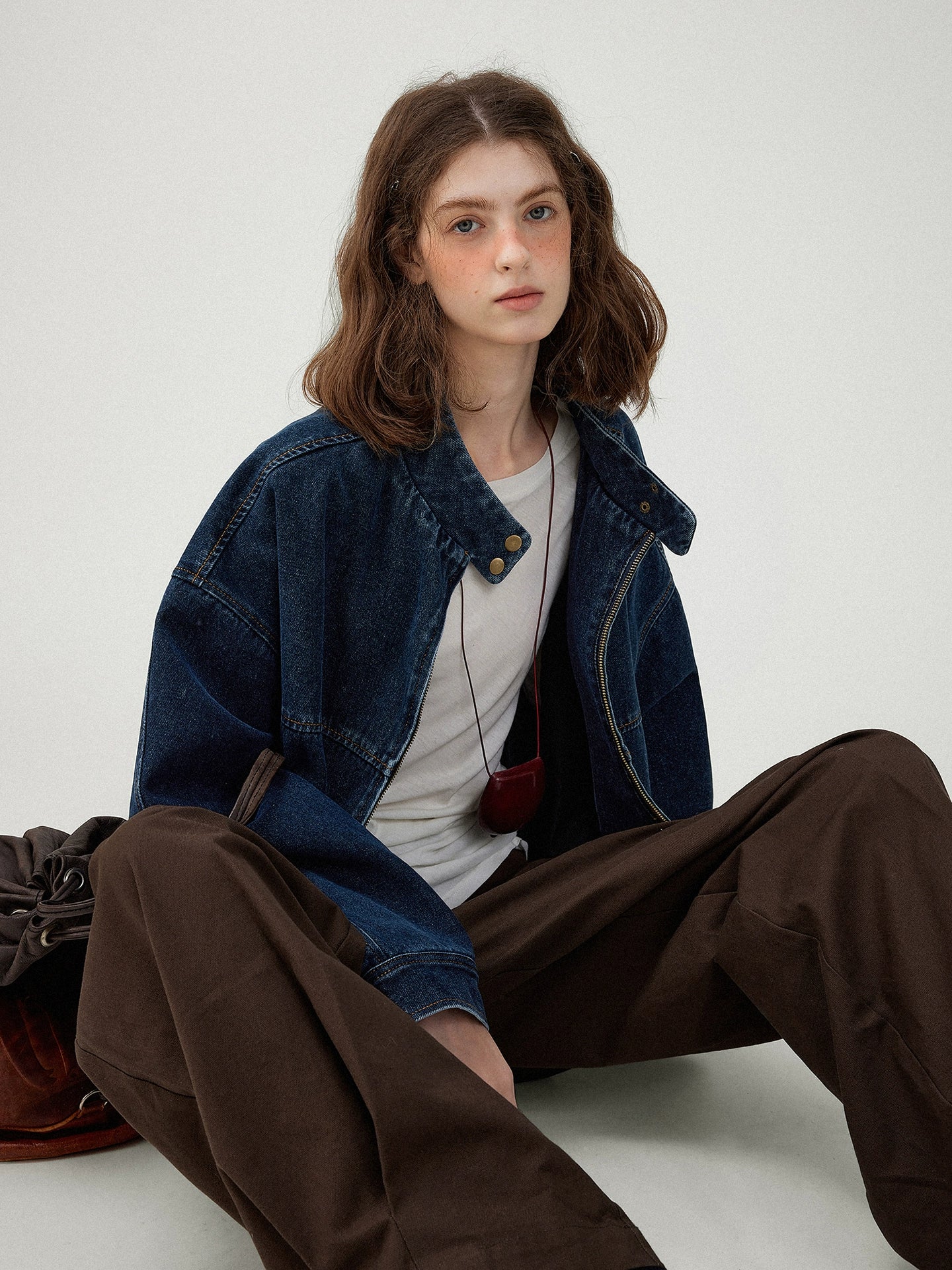 北欧ヴィンテージウォッシュデニムジャケット(TG22LD)