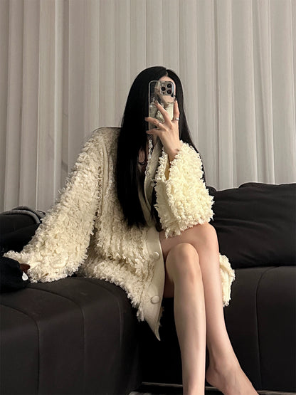 北極ふわもこボア・ビッグシルエットコート(MF945)