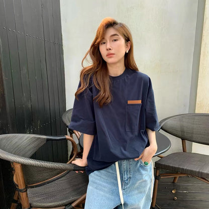 無地ゆったり半袖Tシャツ（AVN021）