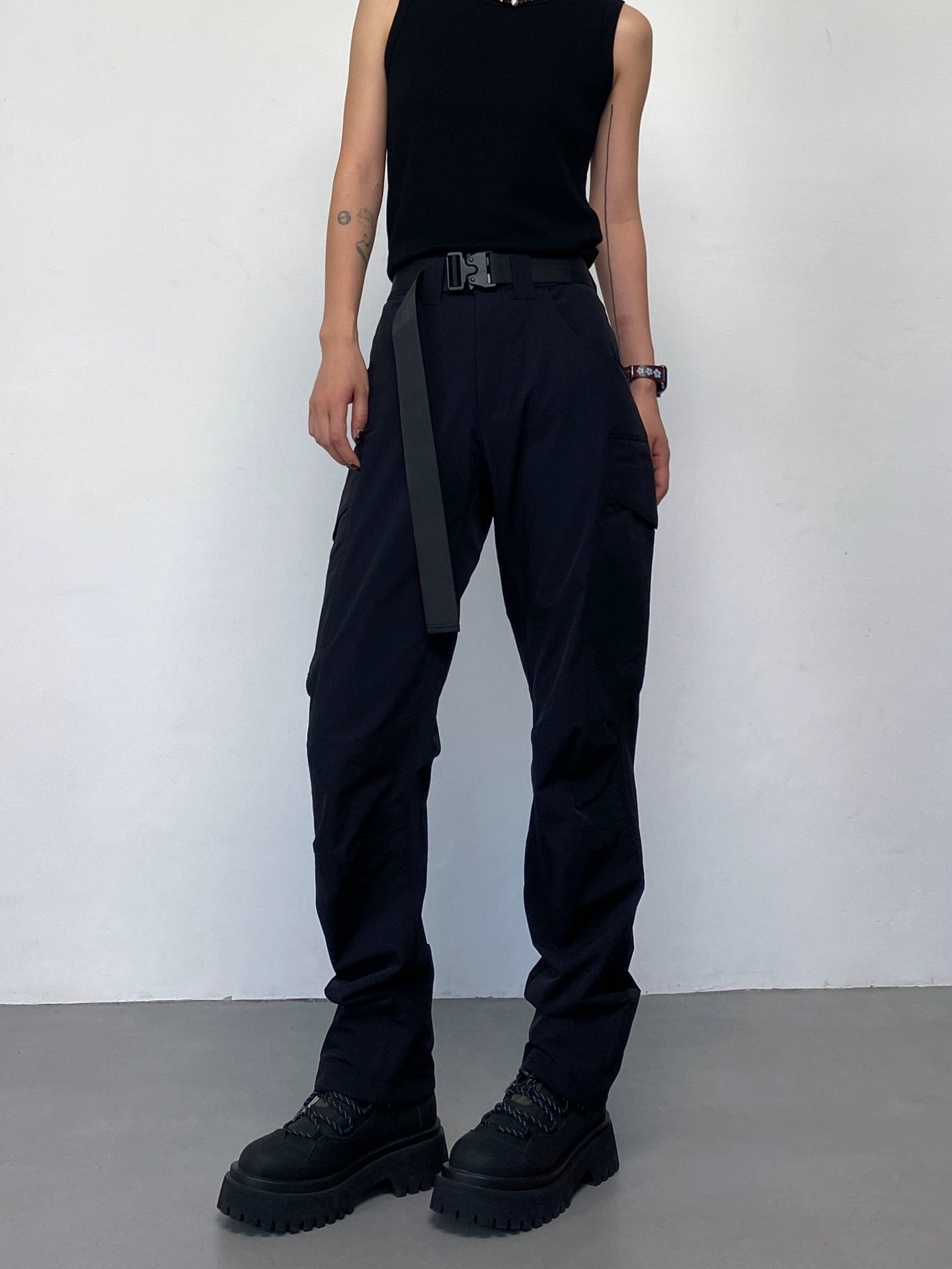 防水裏起毛カーゴジョガーパンツ（HU108）