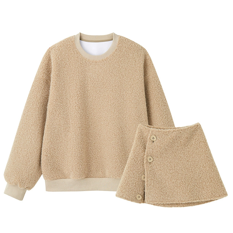 秋冬向けのふわもこセットアップ（別売り）(CZ366)