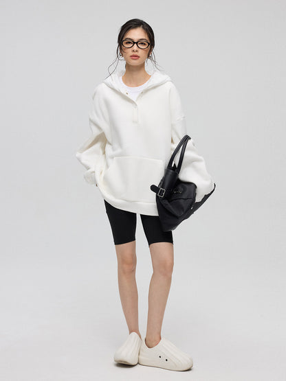 冬季フード切替 オーバーサイズ スウェット（AVN034）