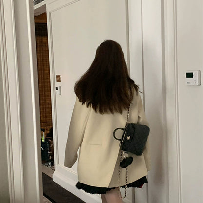 開きスリットデザインブラックジャケット(CZ193)