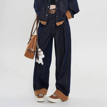 ツートーンデニムジャケット・パンツ｜韓系ヴィンテージスタイル（CZ109）