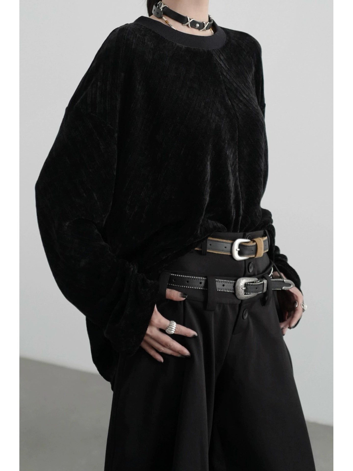 Vラインニットプルオーバー(CZ230)