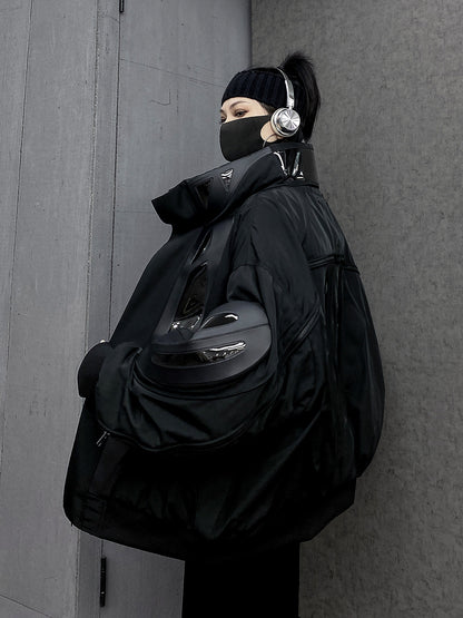 黒色ダウンジャケット（HU098）