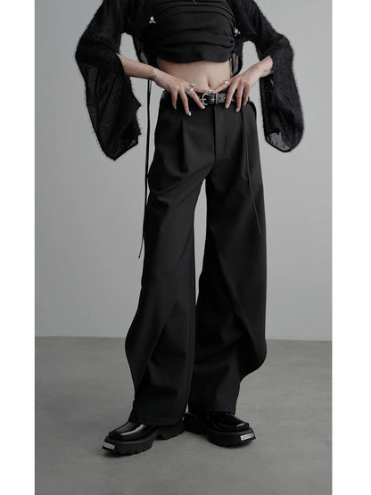 アシンメトリータックワイドスラックス(tG-#22>ID)