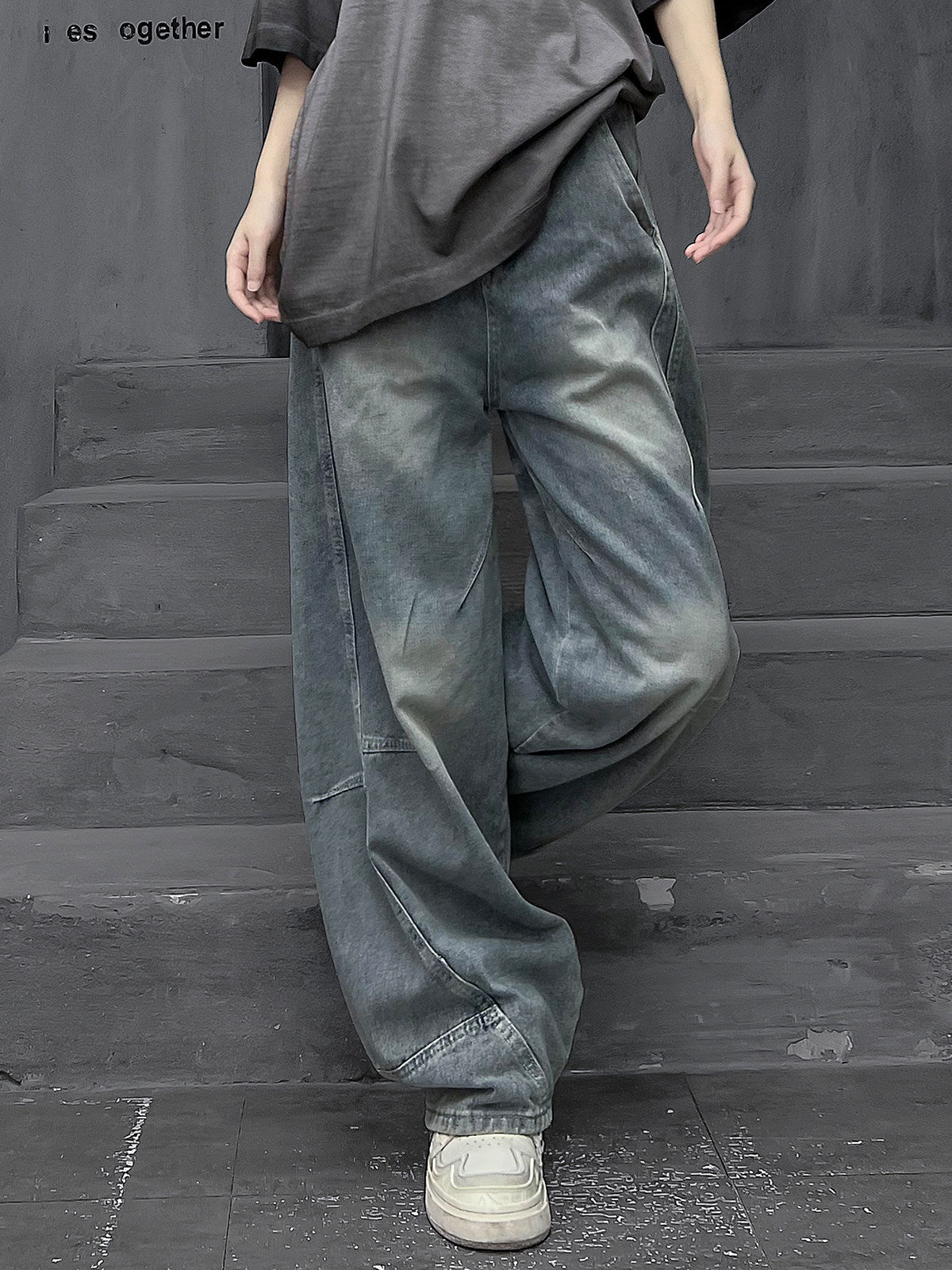 Mヴィンテージストレートデニムパンツ（AVN012）