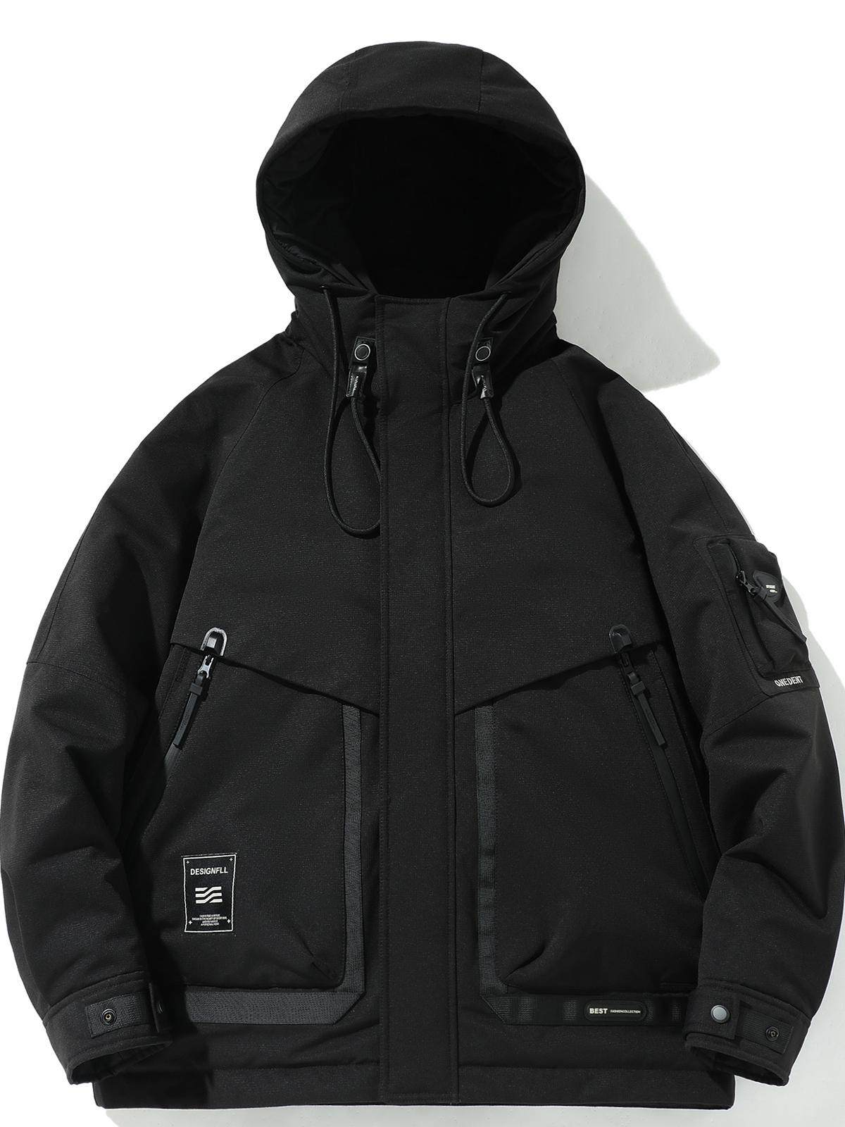 Mスタイル・オーバーサイズ防寒パーカー （HU099）